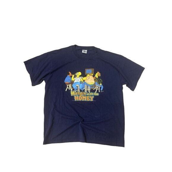 Vintages 2001 FOX THE SIMPSONS Hangin With The Homey T-SHIRT Mens L Beer - Picture 1 of 5